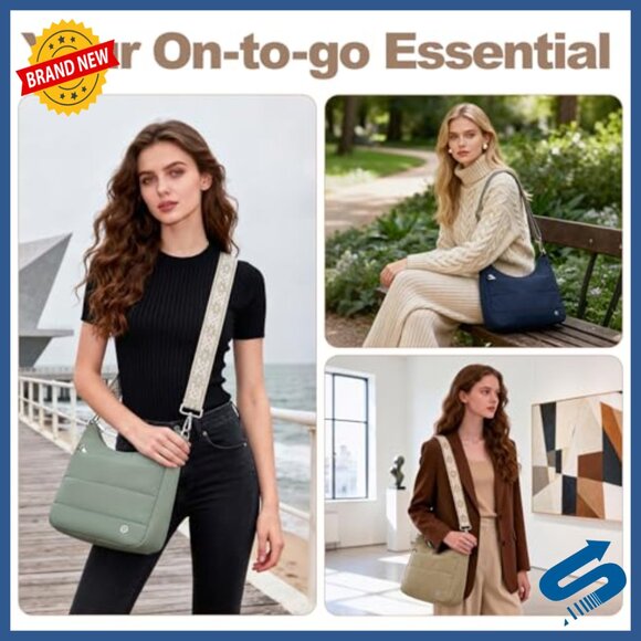 Anti-Theft Crossbody Hobo Bag with RFID Blocking and Built-In Wallet - Picture 2 of 7